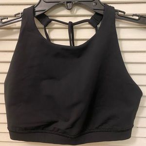 Black Lululemon size 4 high neck sports bra